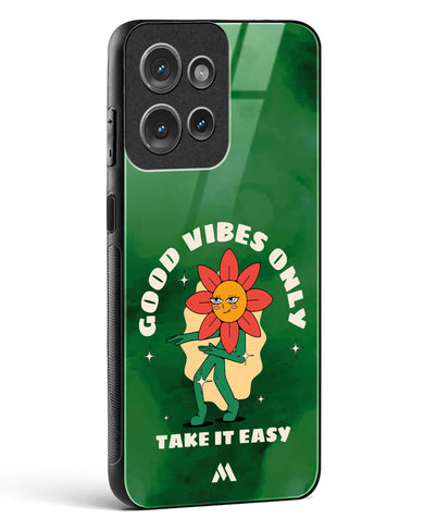 Good Vibes Only Glass Case Phone Cover (Motorola)