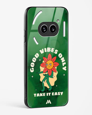 Good Vibes Only Glass Case Phone Cover (Nothing)