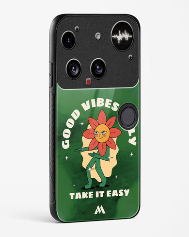 Good Vibes Only Glass Case Phone Cover (Nothing)