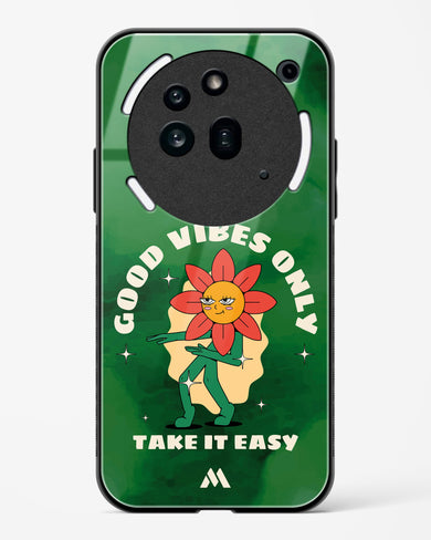 Good Vibes Only Glass Case Phone Cover (Nothing)