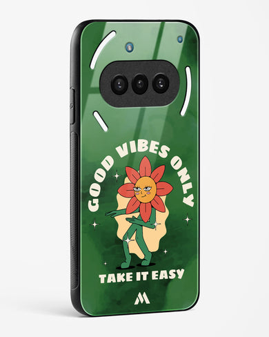 Good Vibes Only Glass Case Phone Cover (Nothing)