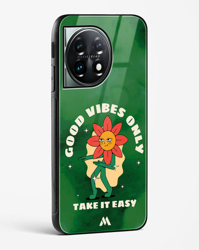 Good Vibes Only Glass Case Phone Cover (OnePlus)