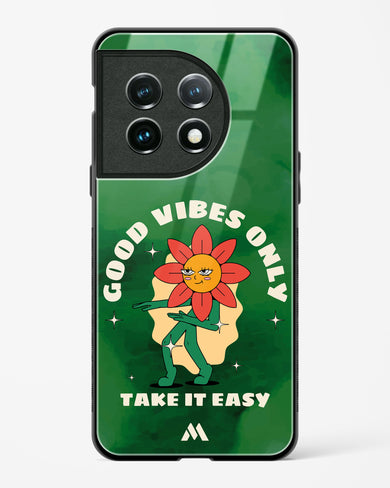 Good Vibes Only Glass Case Phone Cover (OnePlus)