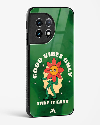 Good Vibes Only Glass Case Phone Cover (OnePlus)