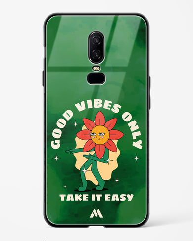 Good Vibes Only Glass Case Phone Cover (OnePlus)