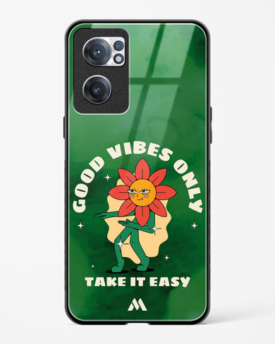 Good Vibes Only Glass Case Phone Cover (OnePlus)