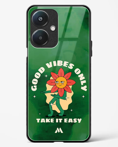 Good Vibes Only Glass Case Phone Cover (Oppo)