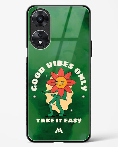 Good Vibes Only Glass Case Phone Cover (Oppo)