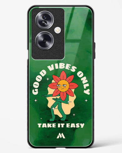 Good Vibes Only Glass Case Phone Cover (Oppo)