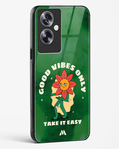 Good Vibes Only Glass Case Phone Cover (Oppo)