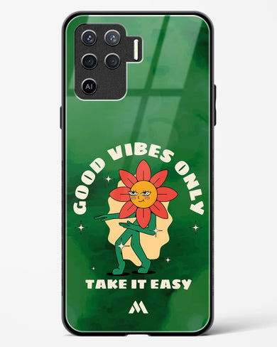 Good Vibes Only Glass Case Phone Cover (Oppo)