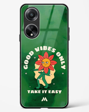Good Vibes Only Glass Case Phone Cover (Oppo)
