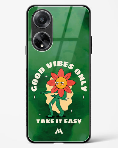 Good Vibes Only Glass Case Phone Cover (Oppo)