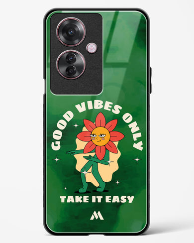 Good Vibes Only Glass Case Phone Cover (Oppo)