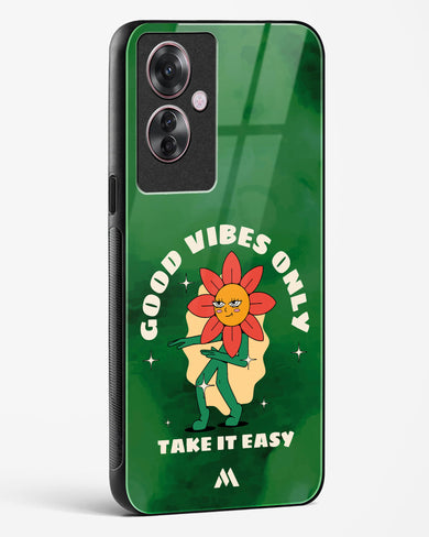 Good Vibes Only Glass Case Phone Cover (Oppo)