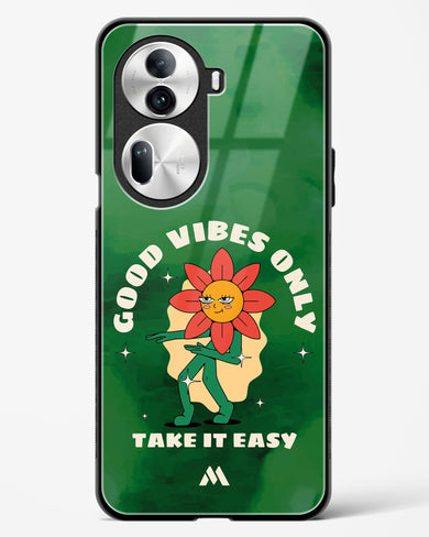 Good Vibes Only Glass Case Phone Cover (Oppo)