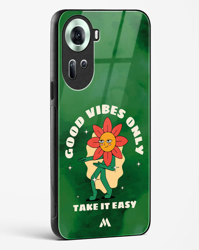 Good Vibes Only Glass Case Phone Cover (Oppo)