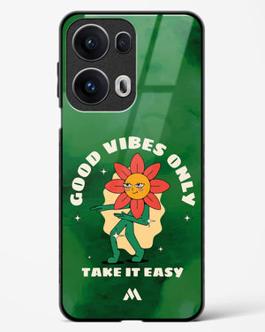 Good Vibes Only Glass Case Phone Cover (Oppo)