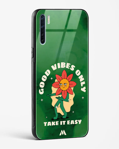 Good Vibes Only Glass Case Phone Cover (Oppo)