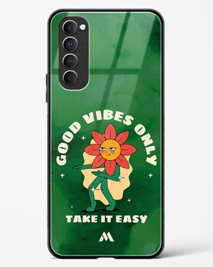 Good Vibes Only Glass Case Phone Cover (Oppo)