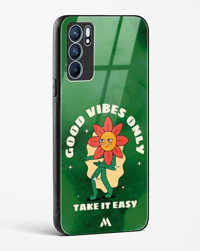 Good Vibes Only Glass Case Phone Cover (Oppo)