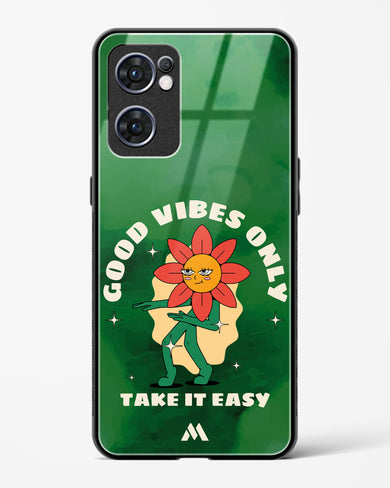 Good Vibes Only Glass Case Phone Cover (Oppo)