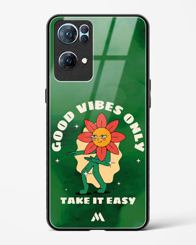 Good Vibes Only Glass Case Phone Cover (Oppo)