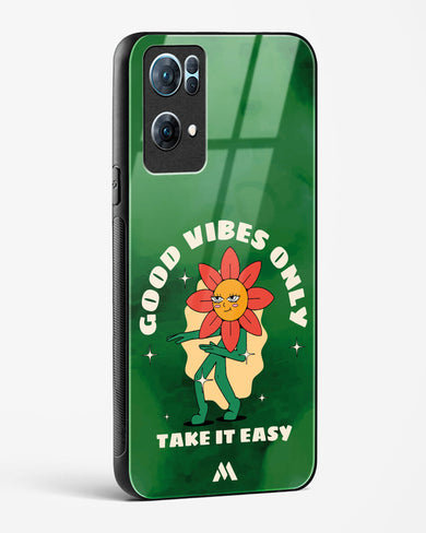 Good Vibes Only Glass Case Phone Cover (Oppo)