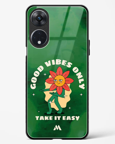 Good Vibes Only Glass Case Phone Cover (Oppo)