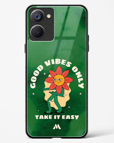 Good Vibes Only Glass Case Phone Cover (Realme)