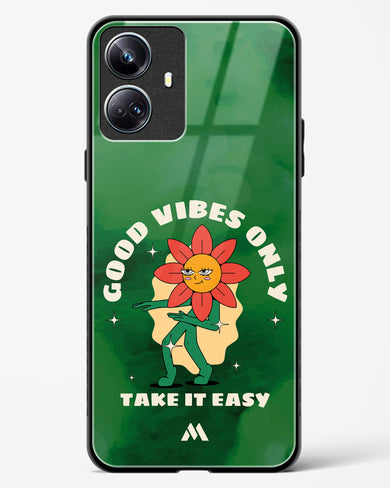 Good Vibes Only Glass Case Phone Cover (Realme)