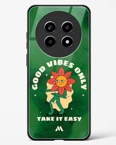 Good Vibes Only Glass Case Phone Cover (Realme)