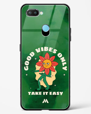 Good Vibes Only Glass Case Phone Cover (Realme)