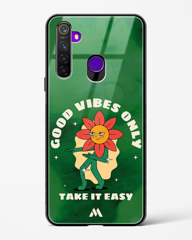 Good Vibes Only Glass Case Phone Cover (Realme)