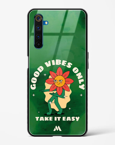 Good Vibes Only Glass Case Phone Cover (Realme)