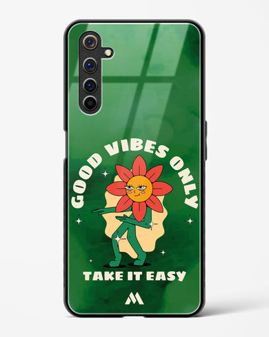 Good Vibes Only Glass Case Phone Cover (Realme)