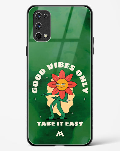 Good Vibes Only Glass Case Phone Cover (Realme)