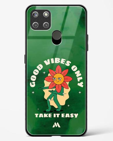 Good Vibes Only Glass Case Phone Cover (Realme)