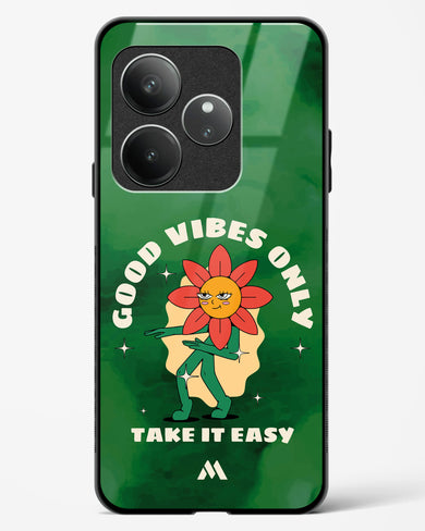 Good Vibes Only Glass Case Phone Cover (Realme)