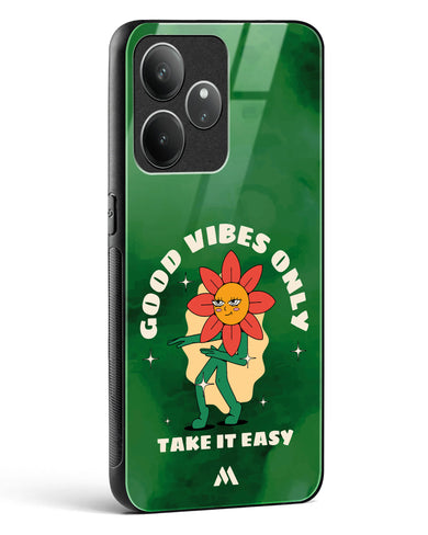 Good Vibes Only Glass Case Phone Cover (Realme)