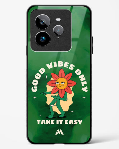 Good Vibes Only Glass Case Phone Cover (Realme)