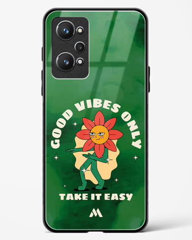 Good Vibes Only Glass Case Phone Cover (Realme)