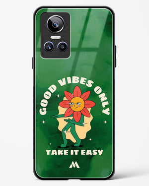 Good Vibes Only Glass Case Phone Cover (Realme)