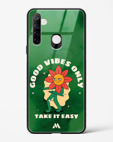 Good Vibes Only Glass Case Phone Cover (Realme)