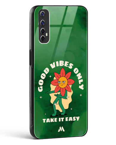 Good Vibes Only Glass Case Phone Cover (Realme)