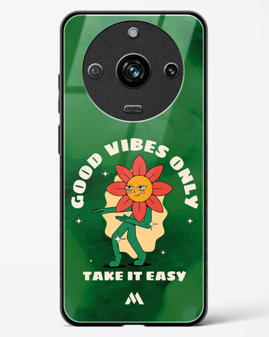 Good Vibes Only Glass Case Phone Cover (Realme)