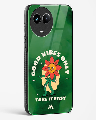 Good Vibes Only Glass Case Phone Cover (Realme)