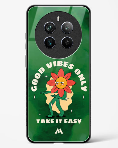 Good Vibes Only Glass Case Phone Cover (Realme)