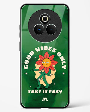 Good Vibes Only Glass Case Phone Cover (Realme)