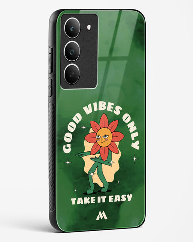 Good Vibes Only Glass Case Phone Cover (Realme)